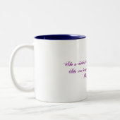 "Weibliche Stärke & Würde" Kaffee/Tee Tasse (Links)