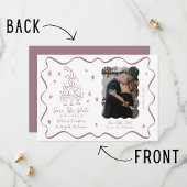 Weibliche Stimmen | Handgezogene Doodles | Hochzei Save The Date