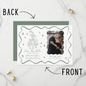 Weibliche Stimmen | Handgezogene Doodles | Hochzei Save The Date