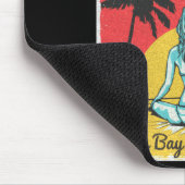 Weibliche Surferin Manu Bay Raglan Neuseeland Mousepad (Ecke)