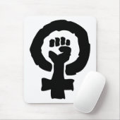Weibliche Symbolsolidaritätshand Mousepad (Mit Mouse)