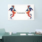 Weibliche Tänzerin Hip Hop Thunder_Cove Banner (Messeveranstaltung)