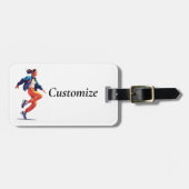 Weibliche Tänzerin Hip Hop Thunder_Cove Gepäckanhänger (Vorderseite horizontal)