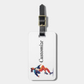 Weibliche Tänzerin Hip Hop Thunder_Cove Gepäckanhänger (Vorderseite vertikal)