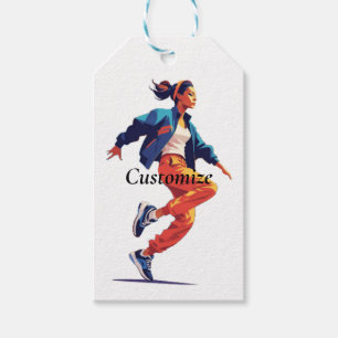 Weibliche Tänzerin Hip Hop Thunder_Cove Geschenkanhänger