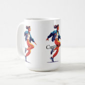 Weibliche Tänzerin Hip Hop Thunder_Cove Kaffeetasse (Vorderseite Links)