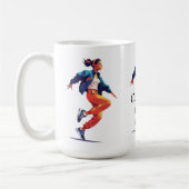 Weibliche Tänzerin Hip Hop Thunder_Cove Kaffeetasse (Links)