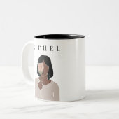 Weibliche Tasse Moderne Minimalistische Tasse (Vorderseite Links)