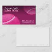 Weibliche Tennis-Trainer-Karte - Tennis Visitenkarte (Vorne/Hinten)