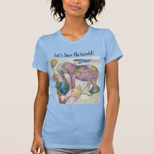 Weibliche Tiere Kunst T-Shirt