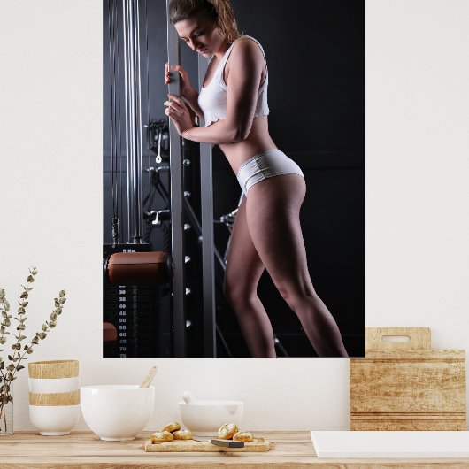 Weibliche Trainerin Poster (Küche)