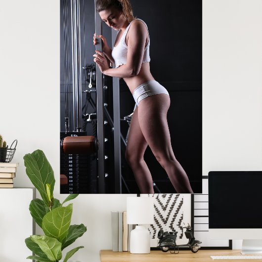 Weibliche Trainerin Poster (Heimbüro)