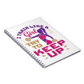 Weibliche Trainingszüge wie ein Mädchen Notizblock (Rechte Seite)