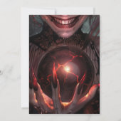 Weibliche Vampire Lächeln mit Orb Einladung (Rückseite)