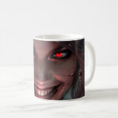 Weibliche Vampire Lächeln mit Orb Kaffeetasse (VorderseiteRechts)