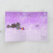 Weibliche Vampire, romantisches Halloween I BITE Karte (Innenseite)