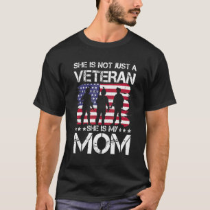 Weibliche Veteranen Kinder Sie ist nicht nur Veter T-Shirt