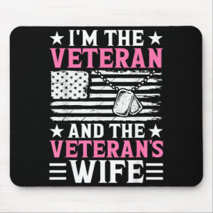 weibliche Veteranin und Veteranenfrau Frauen-Veter Mousepad