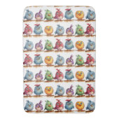 Weibliche Vögel Badematte (Vorderseite Vertikal)