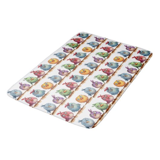Weibliche Vögel Badematte (Schrägansicht)