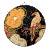 Weibliche Vögel Dartscheibe (vorne)