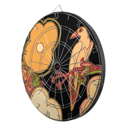 Weibliche Vögel Dartscheibe (Vorderseite rechts)