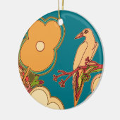 Weibliche Vögel Keramik Ornament (Links)