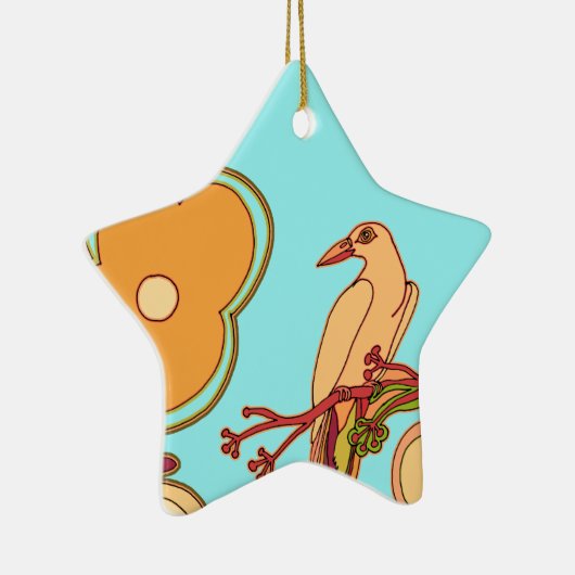 Weibliche Vögel Keramikornament (Rechts)