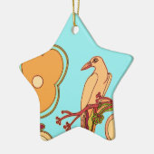 Weibliche Vögel Keramikornament (Links)