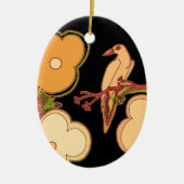 Weibliche Vögel Keramikornament (Vorne)