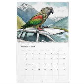 Weibliche Vögel-Kunstkalender Kalender (Feb 2026)