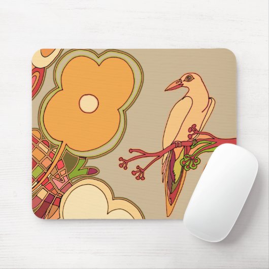 Weibliche Vögel Mousepad (Mit Mouse)