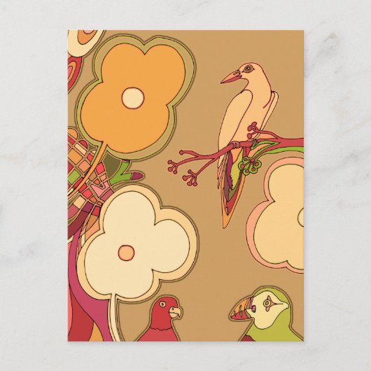 Weibliche Vögel Postkarte (Vorderseite)