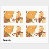 Weibliche Vögel Rechteckiger Aufkleber (Blatt)