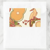 Weibliche Vögel Rechteckiger Aufkleber (Tasche)