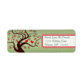 Weibliche Vögel TreeHolzkörner Streifen Rot Rosa (Vorne)