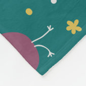 Weibliche Vögel und Schmetterlinge Fleece Blanket (Ecke)
