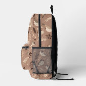 Weibliche Vogelmuster Bedruckter Rucksack (Rechts)