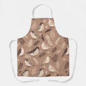 Weibliche Vogelmuster Schürze (Vorderseite)