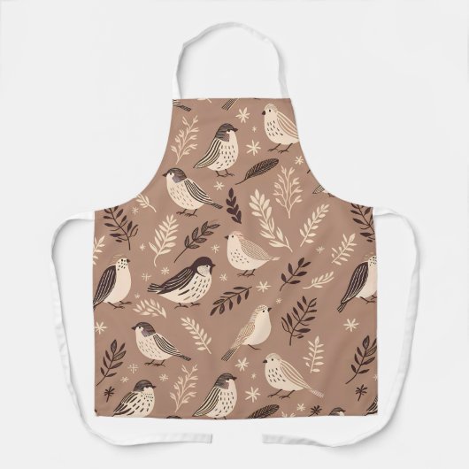 Weibliche Vogelmuster Schürze (Vorderseite)