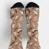 Weibliche Vogelmuster Socken (Oben)