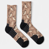 Weibliche Vogelmuster Socken (Rechts)