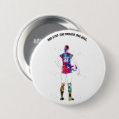 weibliche Volleyballspielerin Button (Vorne & Hinten)