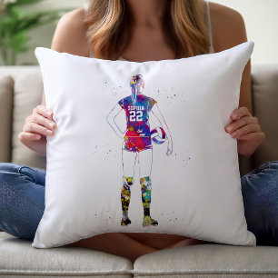 weibliche Volleyballspielerin Kissen