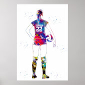 weibliche Volleyballspielerin Poster (Vorne)