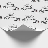 WEIBLICHE VORHERRSCHAFT GESCHENKPAPIER (Ecke)