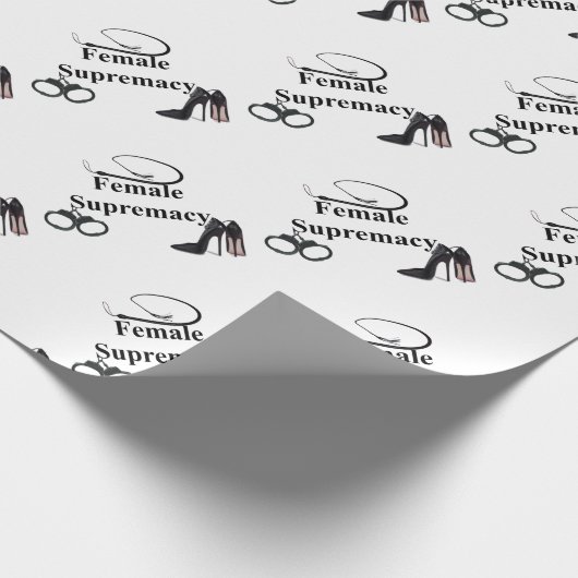 WEIBLICHE VORHERRSCHAFT GESCHENKPAPIER (Ecke)