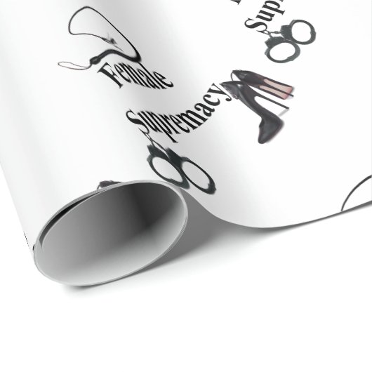 WEIBLICHE VORHERRSCHAFT GESCHENKPAPIER (Rolleneckpunkt)