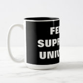WEIBLICHE VORHERRSCHAFT-UNIVERSITÄT ZWEIFARBIGE TASSE (Links)