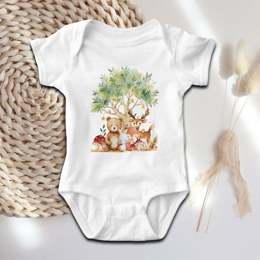 Weibliche Waldtiere Baby Strampler